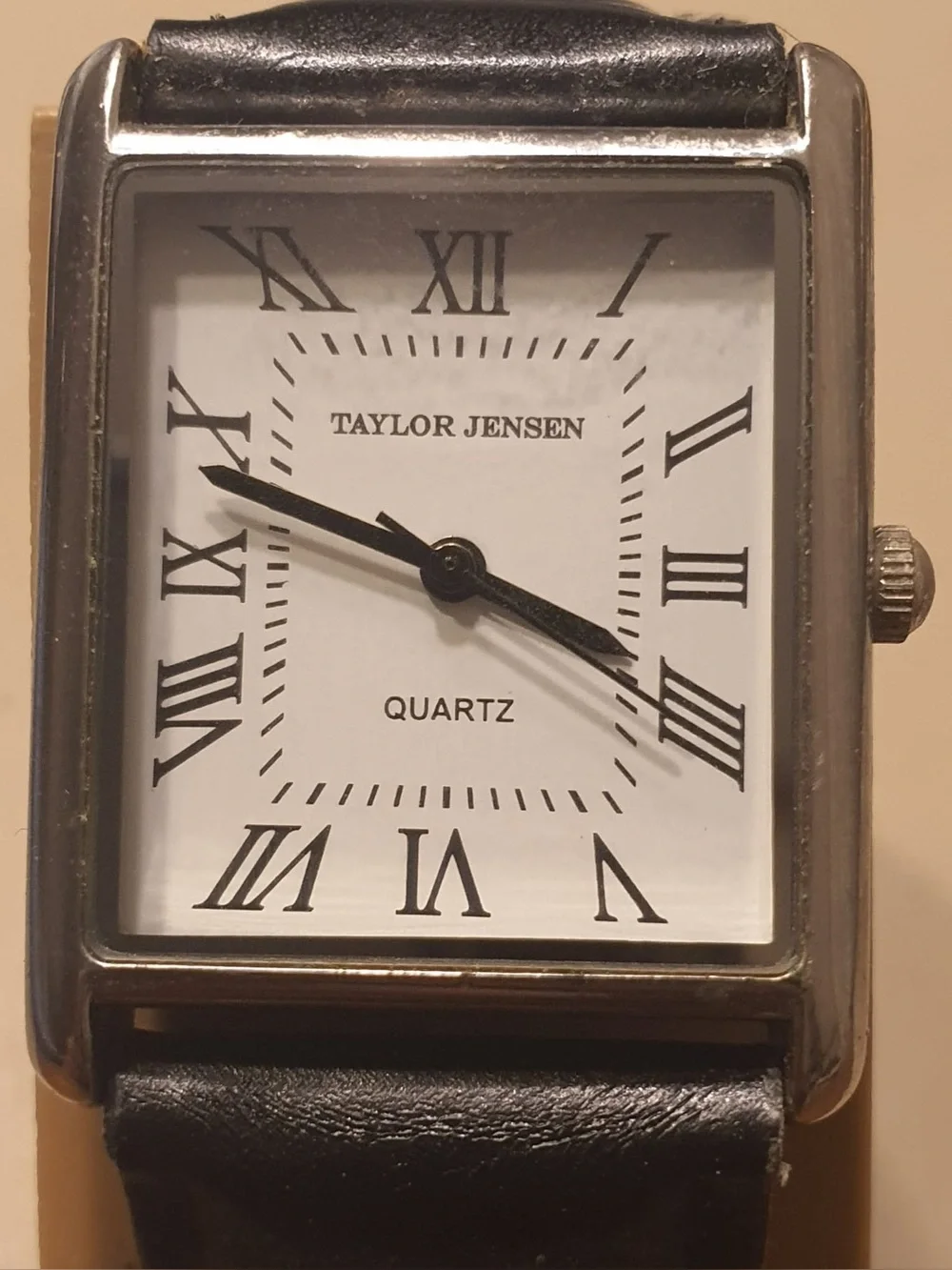 🦋10/$20🦋 Taylor Jensen Silver/White Leather Women's Watch
